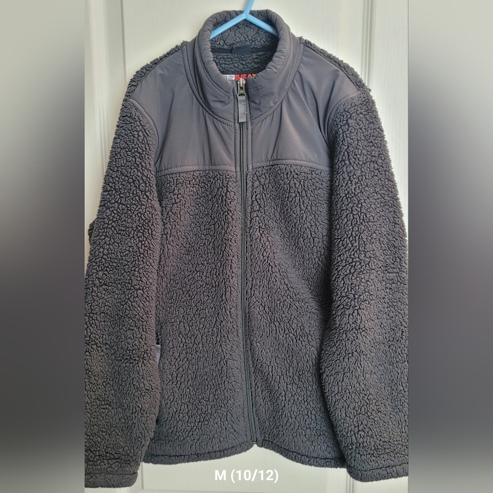 32 Degrees Kids Gray Sherpa Jacket